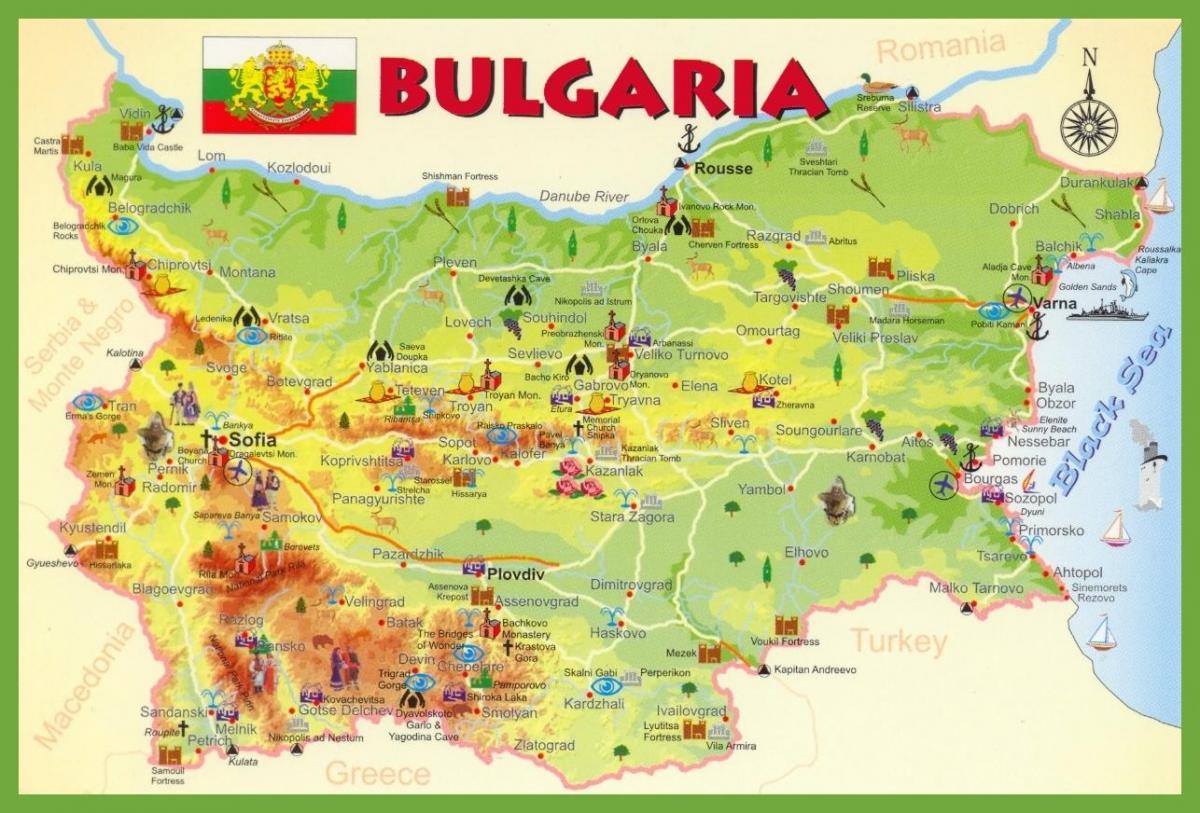 بلغارستان گشت و گذار در نقشه