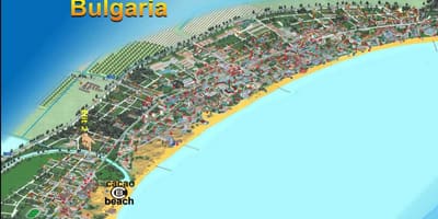نقشه از کاکائو در ساحل بلغارستان