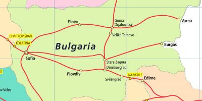 بلغارستان قطار نقشه