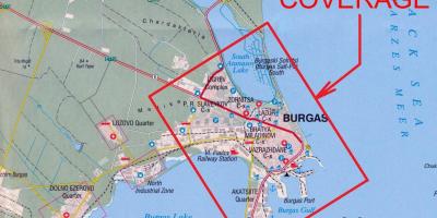 نقشه بورگاس بلغارستان